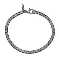 Bracciale Giovanni Raspini Uomo Greca Black in Argento 12400L - 12400L